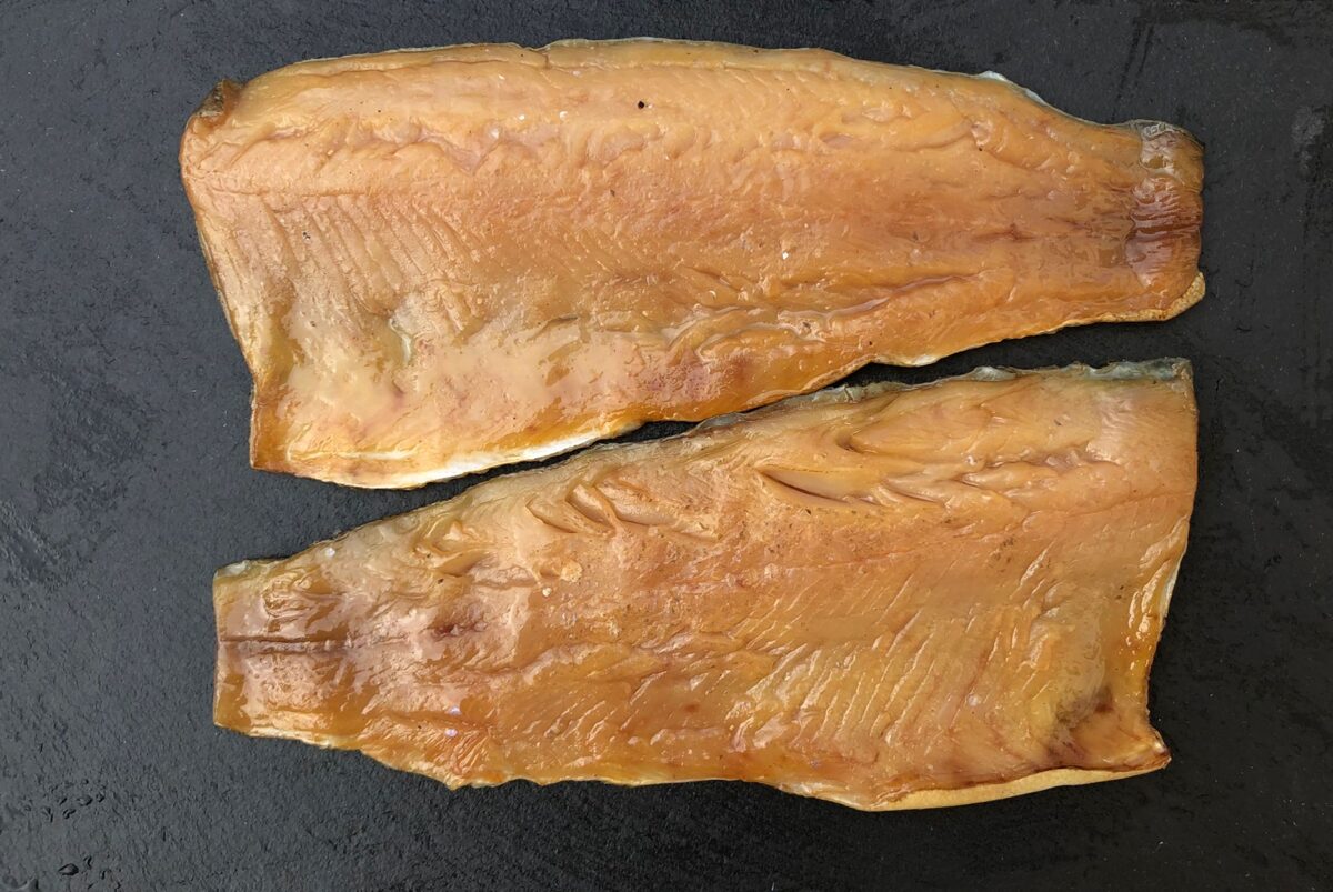 Trout fillet - cold smoked. (300-500 g, vacuum) EUR/kg